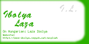 ibolya laza business card